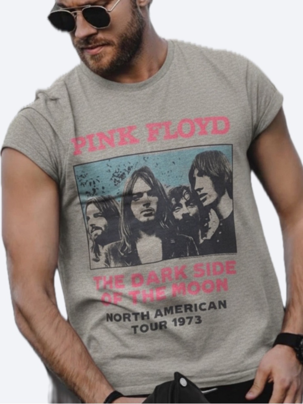 Hollister Pink Floyd Dark Side of the Moon 1973 Tour Graphic Tee Medium